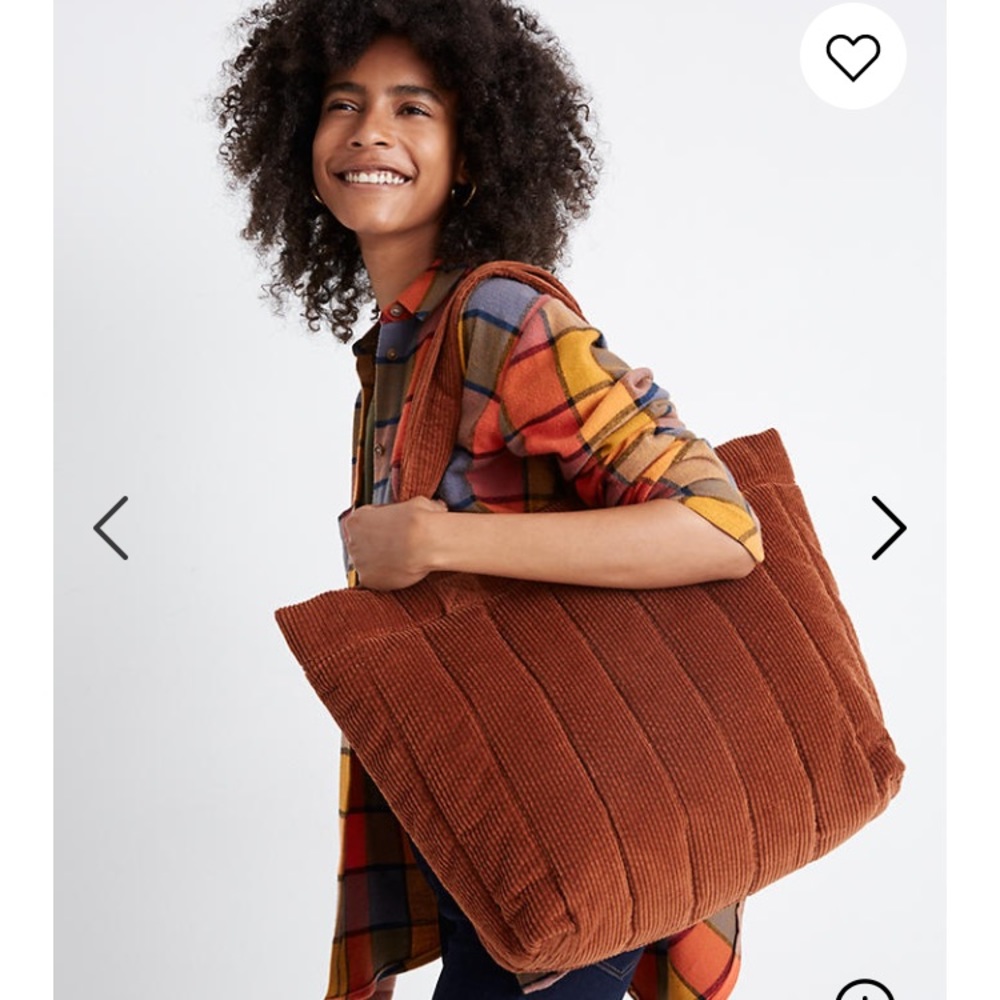 Madewell quilted corduroy transport tote